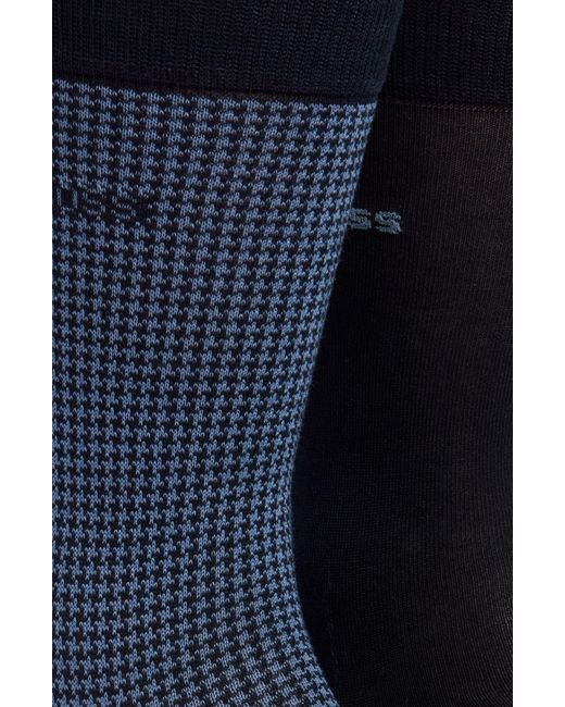 Boss Blue Assorted 2-pack Dress Socks for men