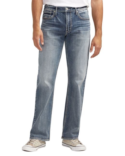 Silver Jeans Co. Blue Zac Relaxed Straight Leg Jeans for men