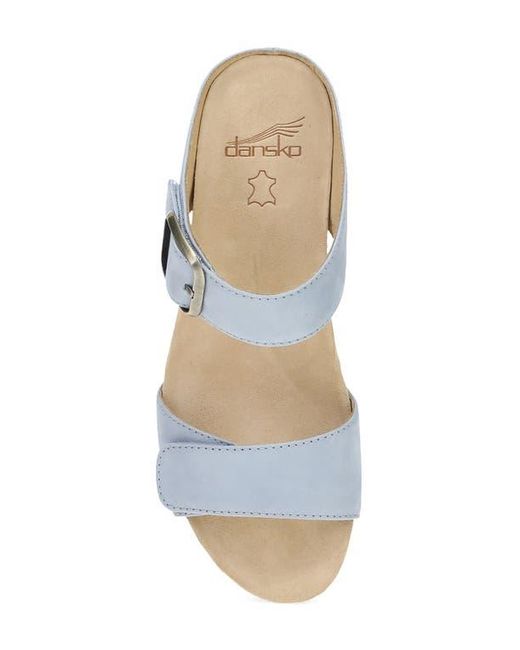 Dansko White Tanya Platform Slide Sandal