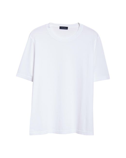 Thom Sweeney White Classic Cotton T-shirt for men