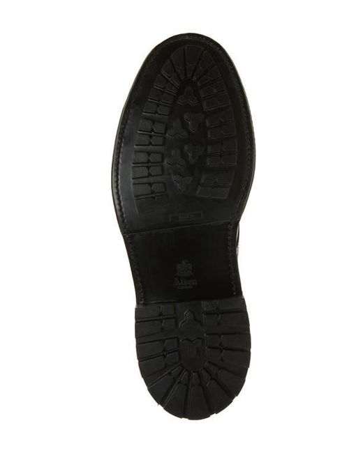 Alden Black Plain Toe Lace-Up Boot for men