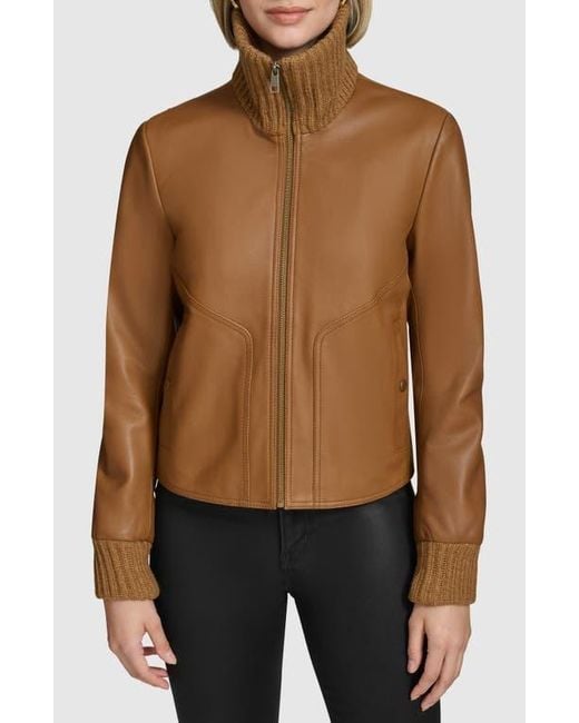 Andrew Marc Black Beatrix Leather Jacket