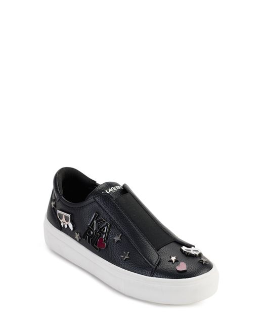 Karl Lagerfeld Black Caitie Slip-on Sneaker