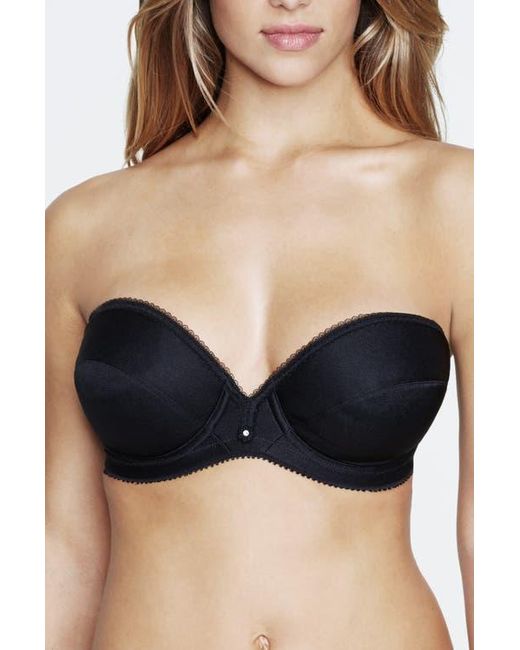 Dominique Intimates Black Margeau Low Plunge Strapless Bra