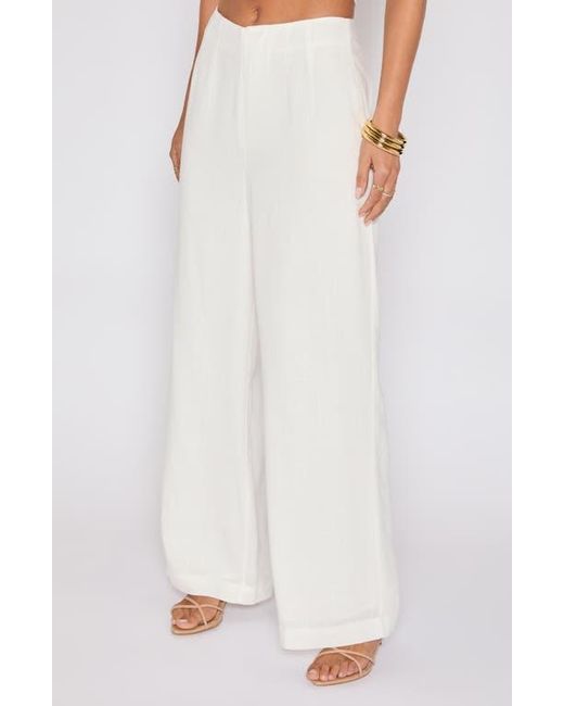 Vici Collection White Brunch Ready Wide Leg Pants