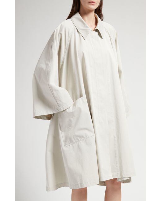 The Row Natural Leinster A-line Cotton Trench Coat