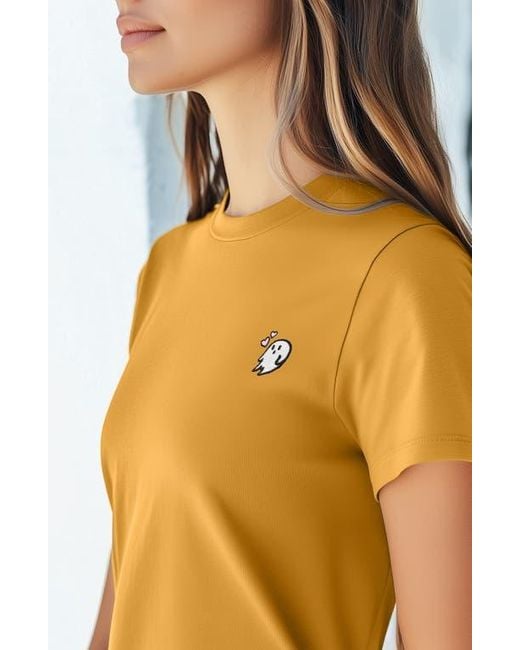 Alix Yellow Heartly Ghost Tee