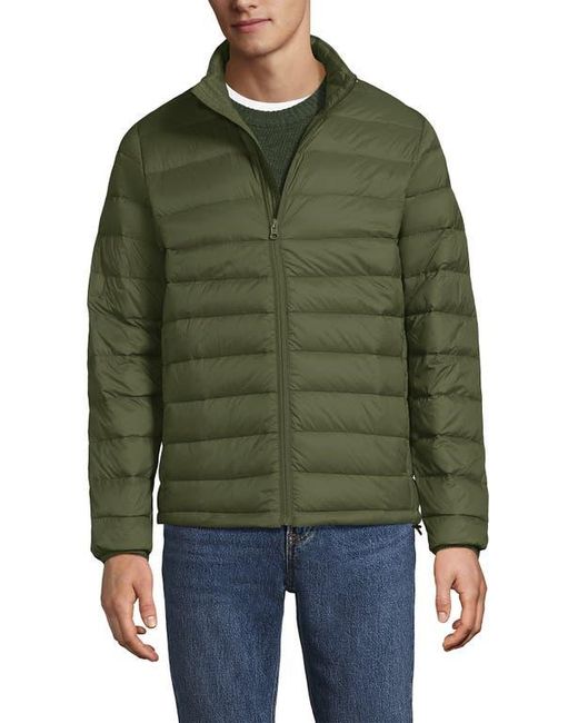 Lands' End Green Wanderweight Ultralight Packable Down Jacket for men