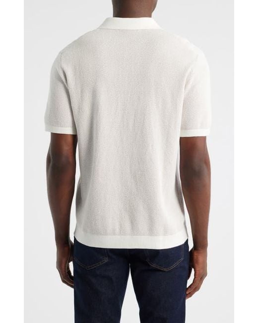 Robert Barakett White Ronric Polo Sweater for men