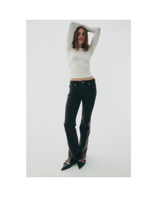 H&M Black Flared Low Jeans