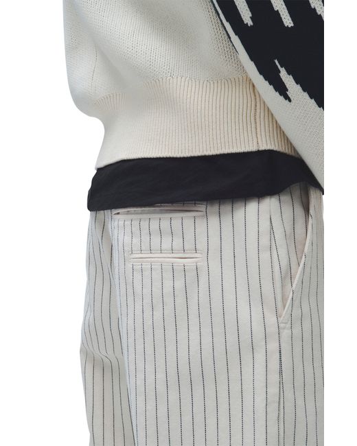Rag & Bone Gray Haydon Stripe Cotton Pants for men