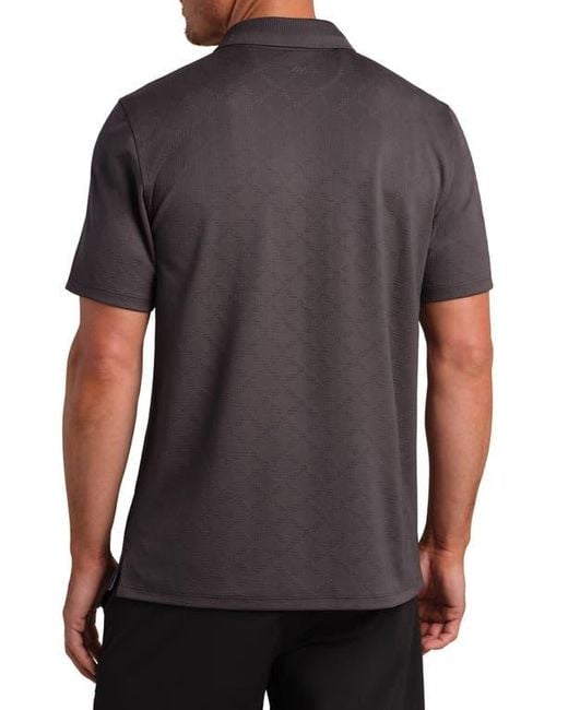 Rhone Black Fairway Performance Golf Polo for men