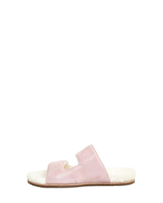 Revitalign Pink Amelia Faux Fur Lined Slide Slipper