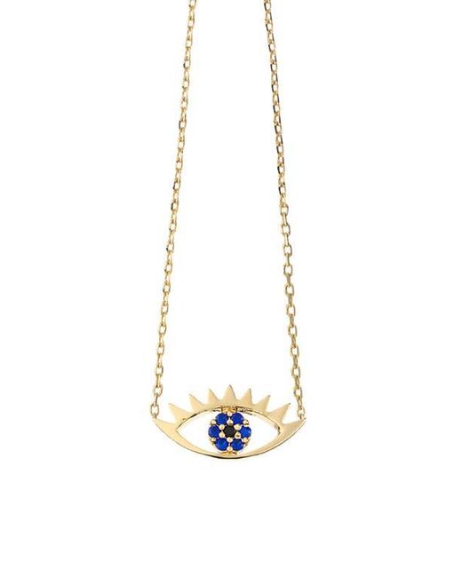 Estella Bartlett White Happy Thoughts Eye Pendant Necklace