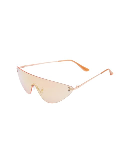 BP. Pink 70mm Oversize Shield Sunglasses