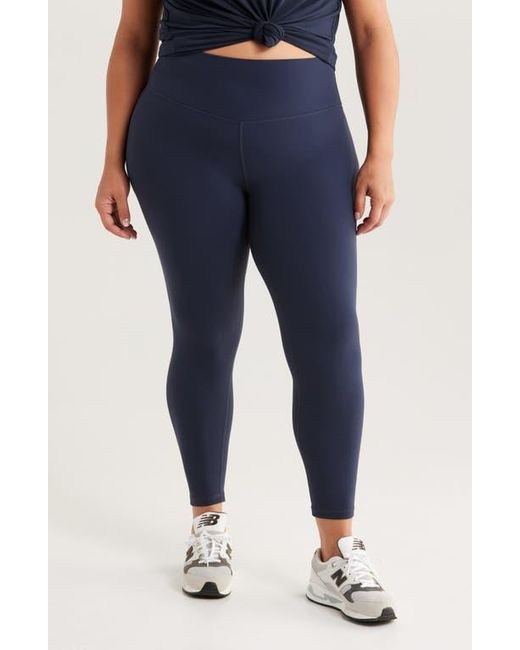 Zella Blue Studio Luxe High Waist Crop Leggings