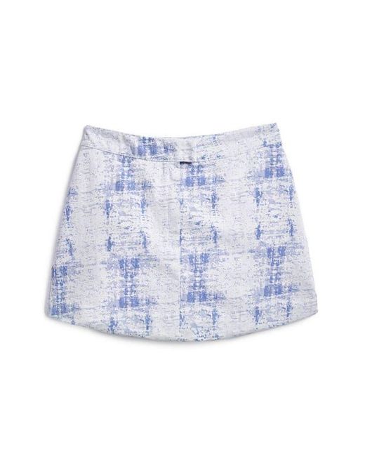 Desigual Blue Distressed Pattern Miniskirt