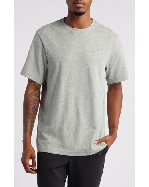 Nike Gray Primary Training Dri-Fit Short Sleeve T-Shirt for men