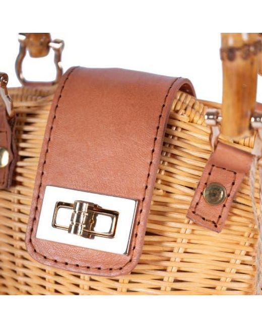 Jelavu Metallic Maree Rattan Handbag