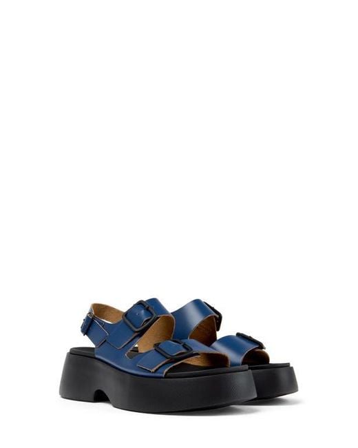 Camper Blue Tasha Platform Sandal
