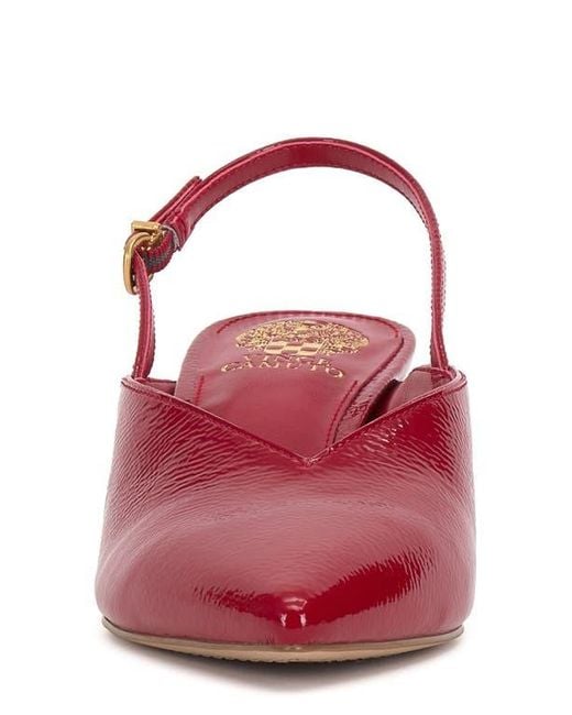 Vince Camuto Red Kylien Slingback Pointed Toe Pump