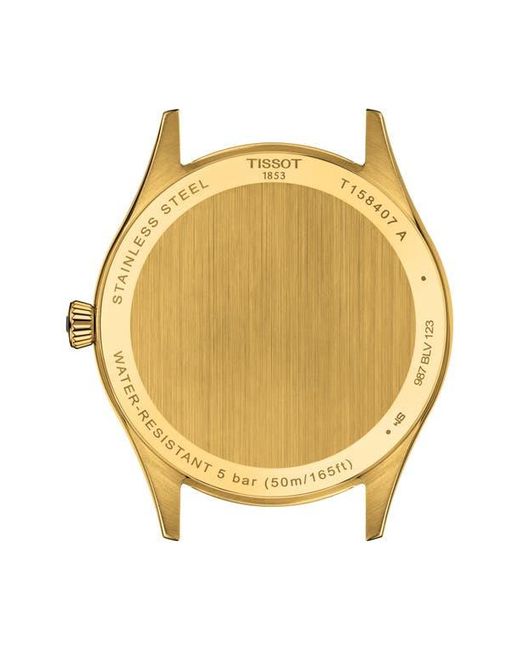 Tissot Black Classic Dream Automatic Leather Strap Watch, 40Mm for men