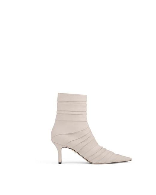 Neil J. Rodgers Natural Plisse Ankle Boot