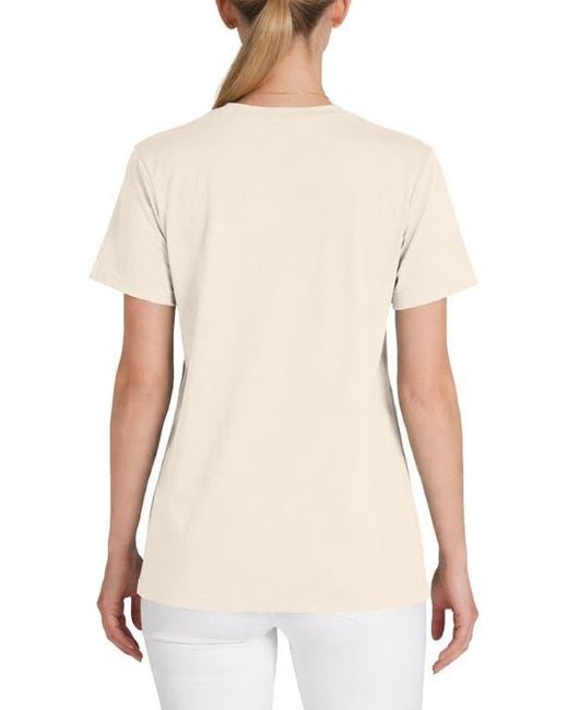 Alix Natural Bow Jersey Tee