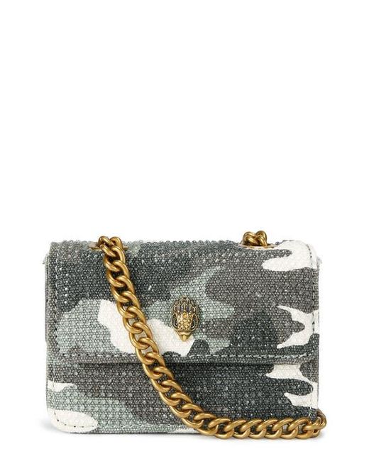 Kurt Geiger Metallic Micro Kensington Faux Leather Crossbody Bag