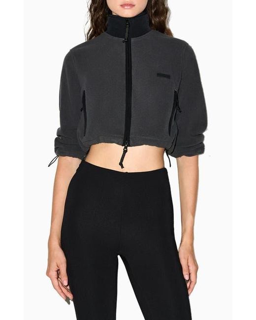 Skims Black Shrunken Zip Jacket