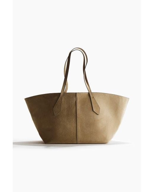 H&M Natural Suede Shopper