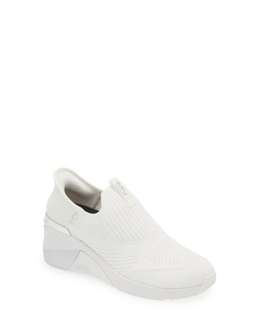 Skechers White X Mark Nason A Wedge Crecent Knit Sneaker