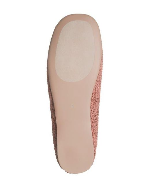 Jeffrey Campbell Pink Nantucket Crochet Flat