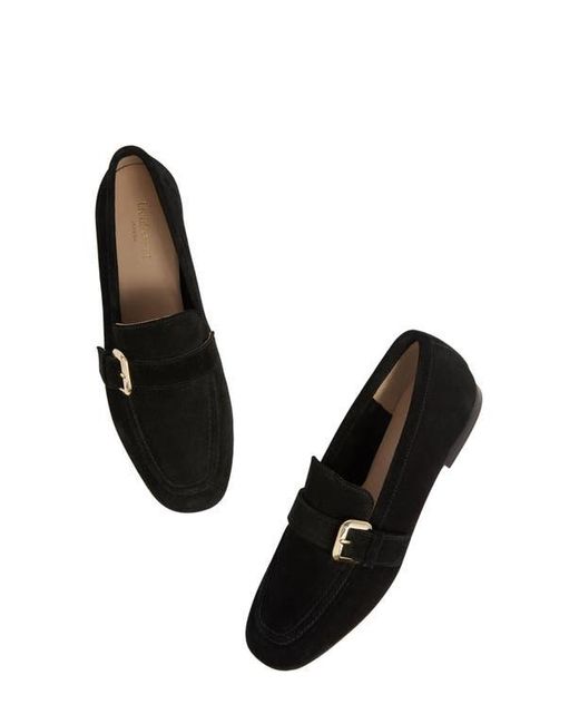 L.K.Bennett Black Austin Oloid Buckle Loafer