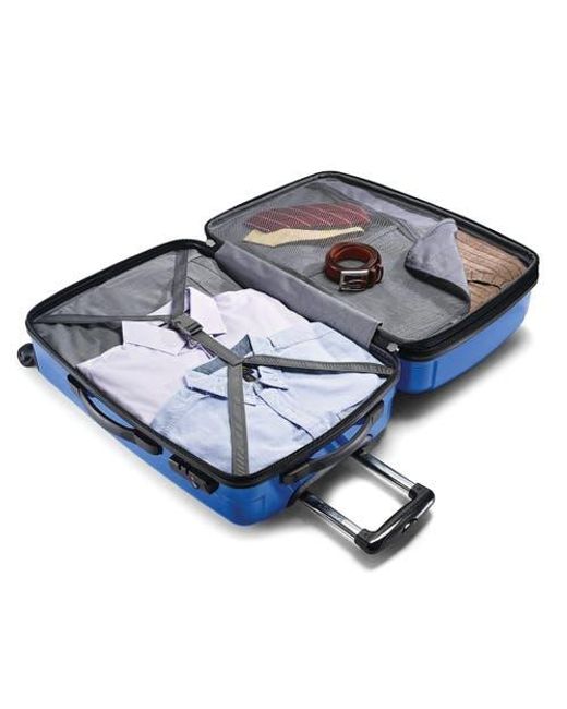 Samsonite Blue Winfield 2 Carry-On 20-Inch Hardside Luggage With Spinner Wheels