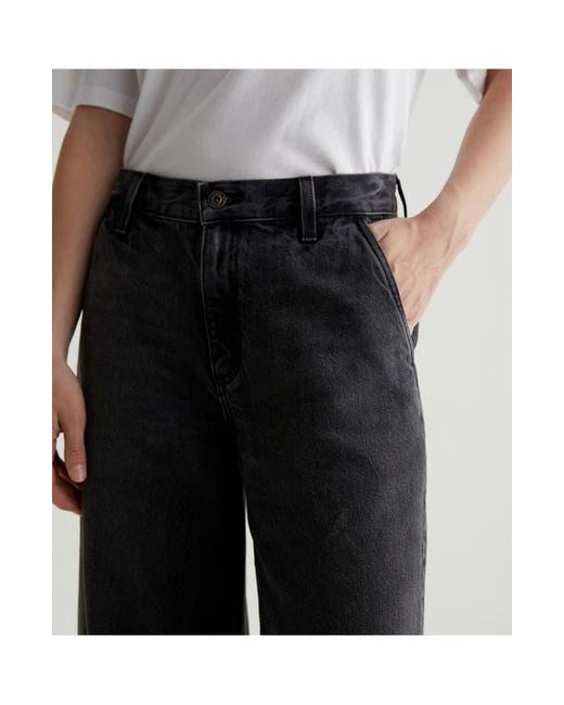 AG Jeans Black Stella Low Slung Palazzo Jeans
