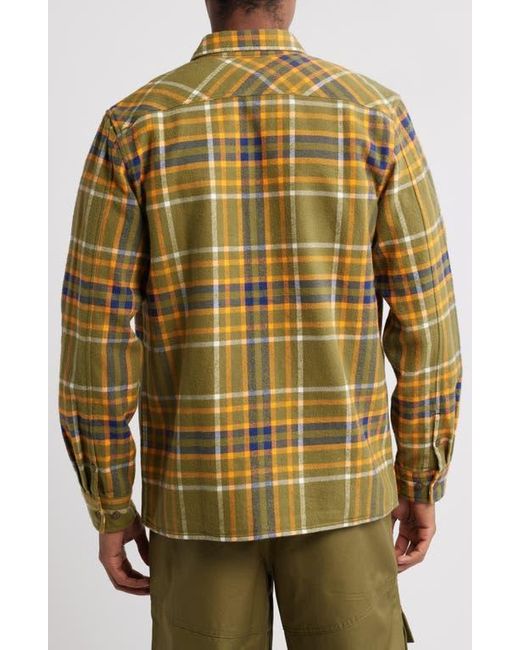 BBCICECREAM Multicolor Desert Plaid Flannel Button-Up Overshirt for men