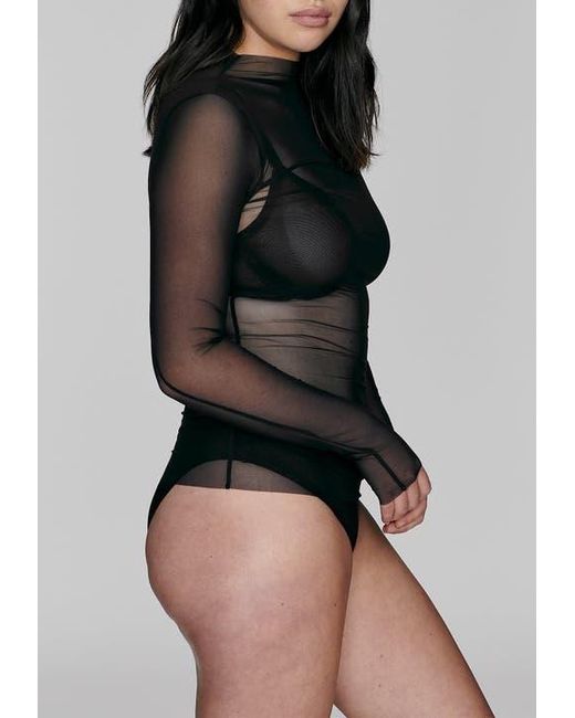 CUUP Black The Mockneck Top