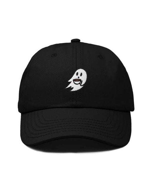 Alix Black Coffee Ghost Embroidered Hat