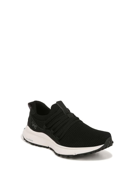 Ryka Black Jumpstart Lace Slip-On Sneaker