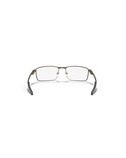 Oakley Metallic 57Mm Rectangle Optical Glasses for men