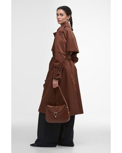 Barbour Brown Alder Leather Sling Bag