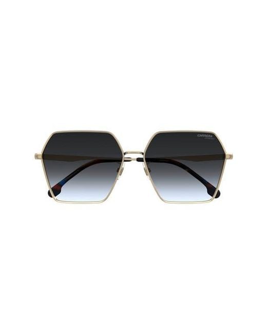 Carrera Black 60Mm Gradient Rectangular Sunglasses