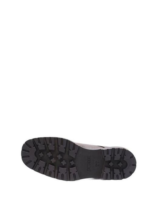 A. Veer Black Robert Lace-Up Boot for men