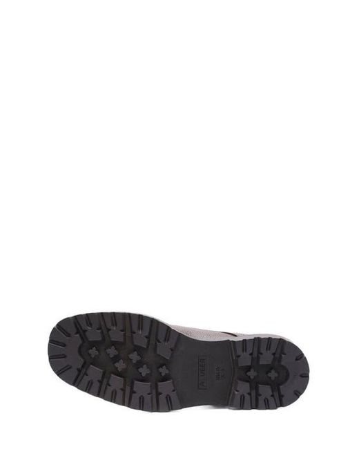 A. Veer Black Robert Lace-Up Boot for men