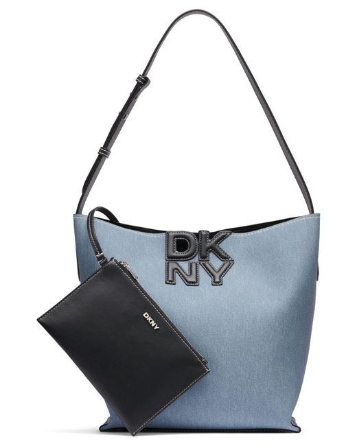 DKNY Blue Nicole Bucket Bag