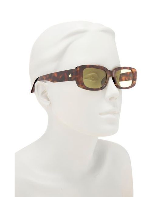 Aire Brown Ceres 51Mm Rectangular Sunglasses