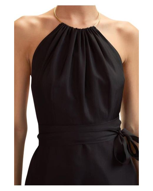Cynthia Rowley Black Talita Silk Wrap Dress