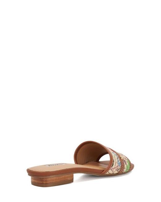 Dune Brown Leti Slide Sandal