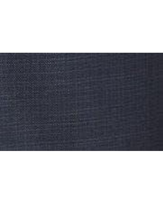 Canali Blue Kei Trim Fit Shadow Plaid Wool Suit At Nordstrom for men